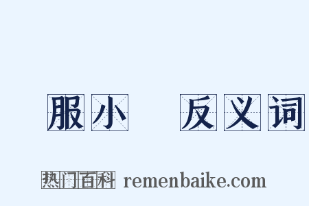 喪服小記反义词是什么意思的图片